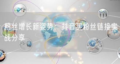 粉丝增长新姿势:抖音买粉丝链接实战分享