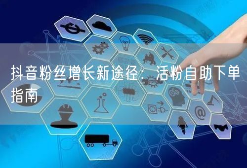 抖音粉丝增长新途径：活粉自助下单指南