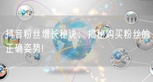 抖音粉丝增长秘诀：揭秘购买粉丝的正确姿势!