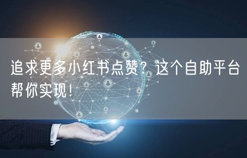 追求更多小红书点赞？这个自助平台帮你实现！