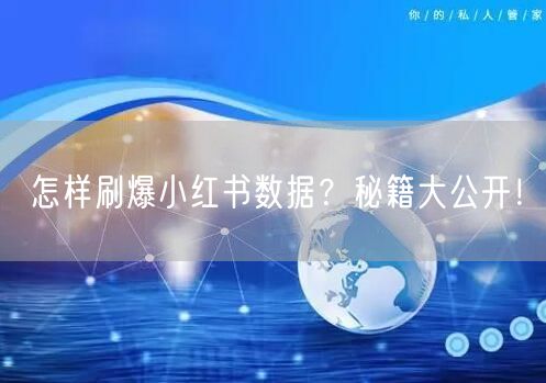 怎样刷爆小红书数据？秘籍大公开！