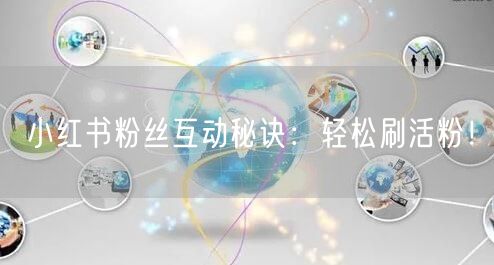 小红书粉丝互动秘诀：轻松刷活粉！