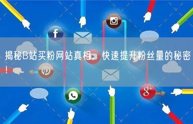 揭秘B站买粉网站真相，快速提升粉丝量的秘密！