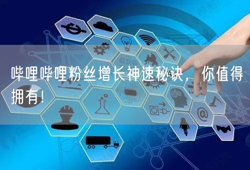 哔哩哔哩粉丝增长神速秘诀，你值得拥有！
