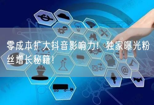 零成本扩大抖音影响力！独家曝光粉丝增长秘籍！