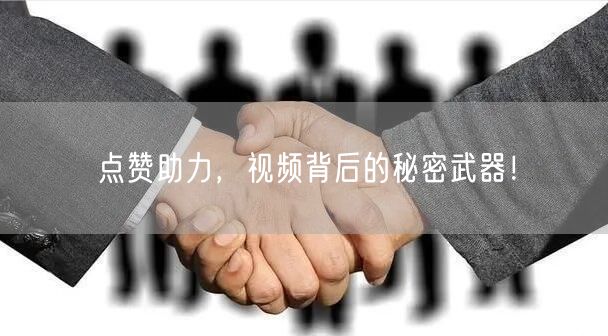点赞助力，视频背后的秘密武器！
