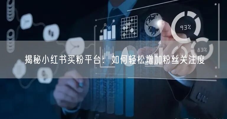 揭秘小红书买粉平台：如何轻松增加粉丝关注度