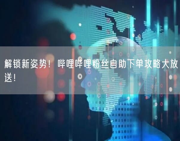 解锁新姿势！哔哩哔哩粉丝自助下单攻略大放送！