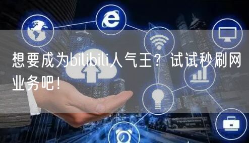 想要成为bilibili人气王？试试秒刷网业务吧！