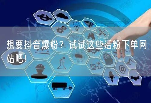 想要抖音爆粉？试试这些活粉下单网站吧！