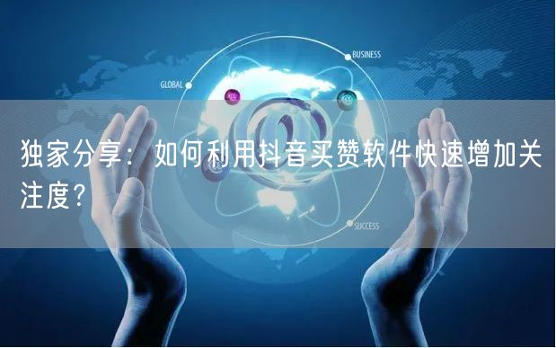 独家分享：如何利用抖音买赞软件快速增加关注度？