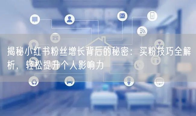 揭秘小红书粉丝增长背后的秘密：买粉技巧全解析，轻松提升个人影响力