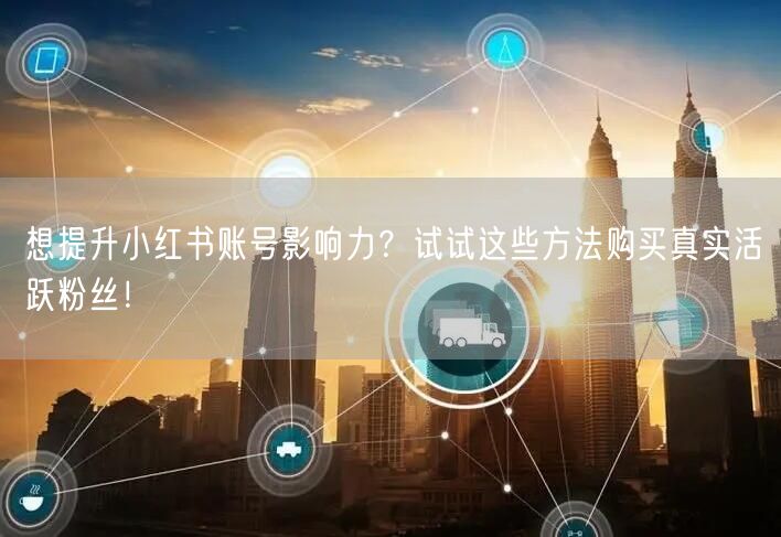 想提升小红书账号影响力？试试这些方法购买真实活跃粉丝！