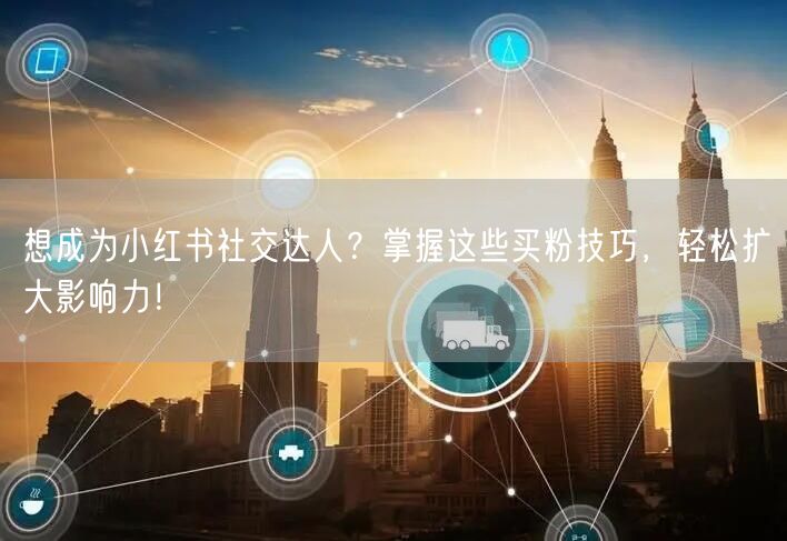 想成为小红书社交达人？掌握这些买粉技巧，轻松扩大影响力！