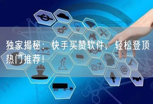 独家揭秘：快手买赞软件，轻松登顶热门推荐！