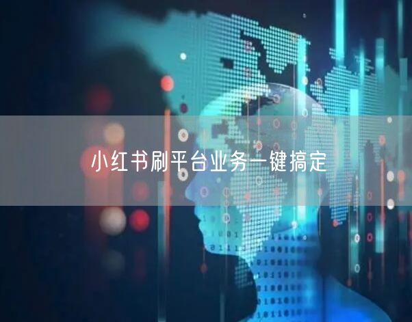 小红书刷平台业务一键搞定