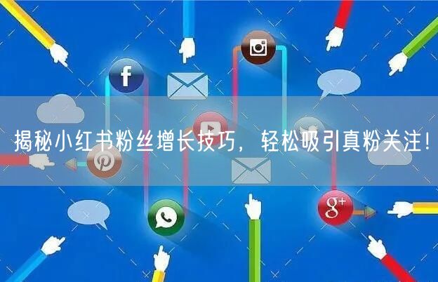 揭秘小红书粉丝增长技巧，轻松吸引真粉关注！