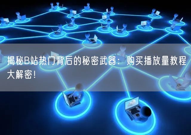 揭秘B站热门背后的秘密武器：购买播放量教程大解密！