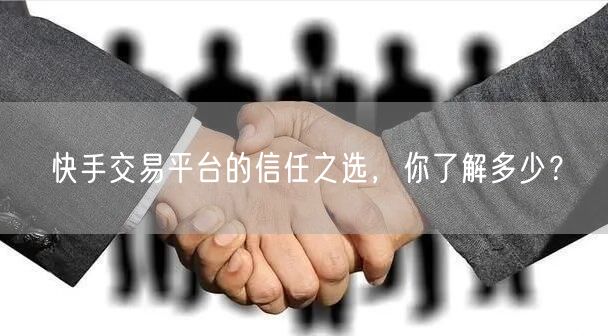 快手交易平台的信任之选，你了解多少？