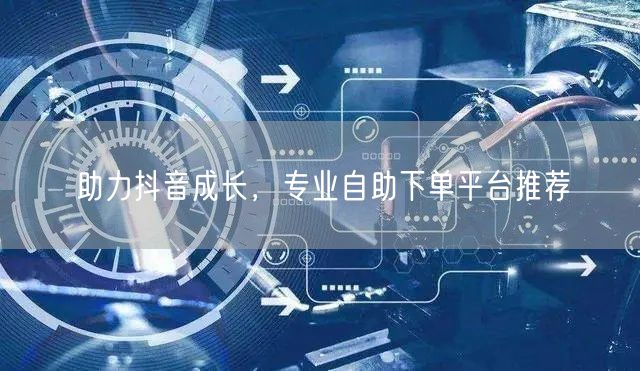 助力抖音成长，专业自助下单平台推荐