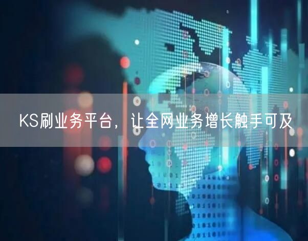 KS刷业务平台，让全网业务增长触手可及