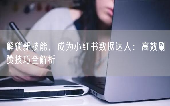 解锁新技能，成为小红书数据达人：高效刷赞技巧全解析