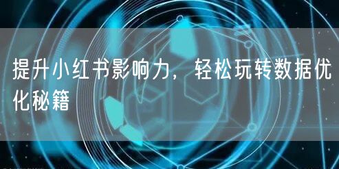 提升小红书影响力，轻松玩转数据优化秘籍