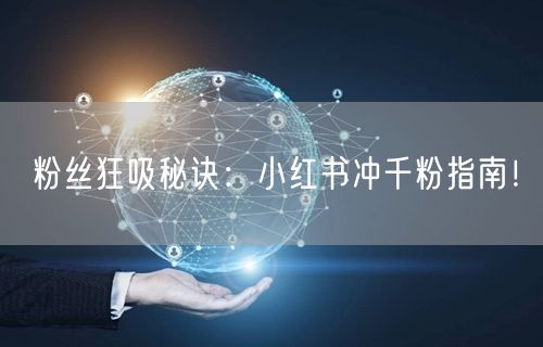 粉丝狂吸秘诀：小红书冲千粉指南！