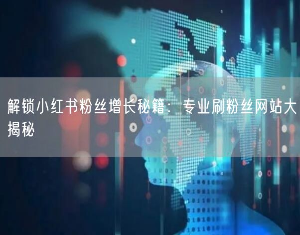 解锁小红书粉丝增长秘籍：专业刷粉丝网站大揭秘