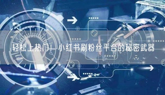轻松上热门！小红书刷粉丝平台的秘密武器