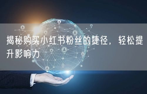 揭秘购买小红书粉丝的捷径，轻松提升影响力