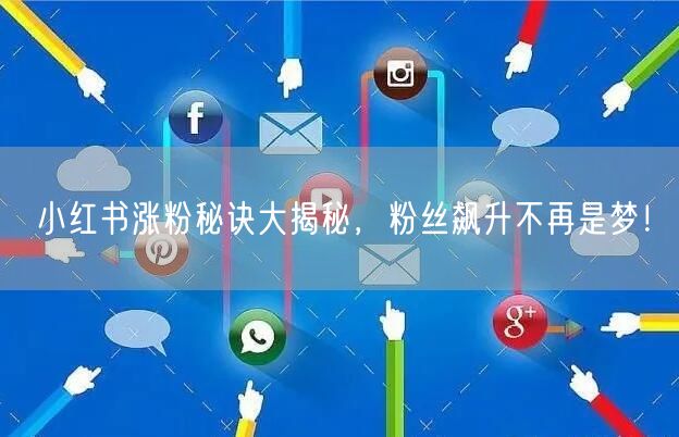 小红书涨粉秘诀大揭秘，粉丝飙升不再是梦！