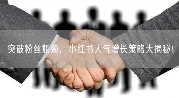 突破粉丝瓶颈，小红书人气增长策略大揭秘！
