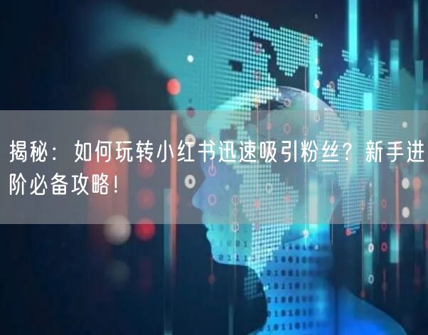 揭秘：如何玩转小红书迅速吸引粉丝？新手进阶必备攻略！