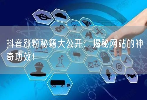 抖音涨粉秘籍大公开：揭秘网站的神奇功效！