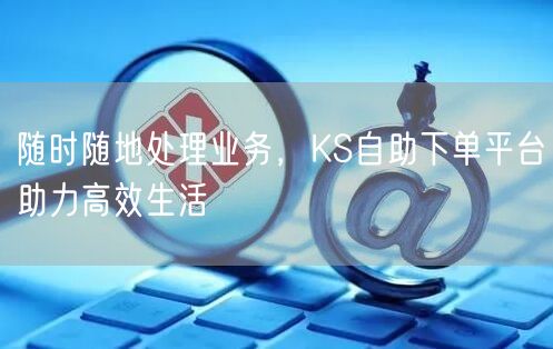 随时随地处理业务，KS自助下单平台助力高效生活