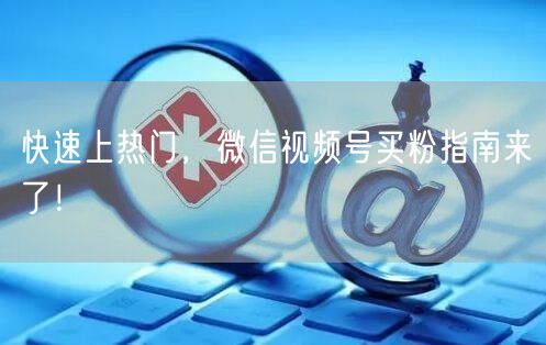 快速上热门，微信视频号买粉指南来了！