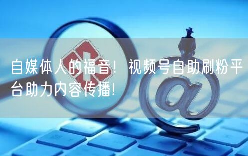 自媒体人的福音！视频号自助刷粉平台助力内容传播!