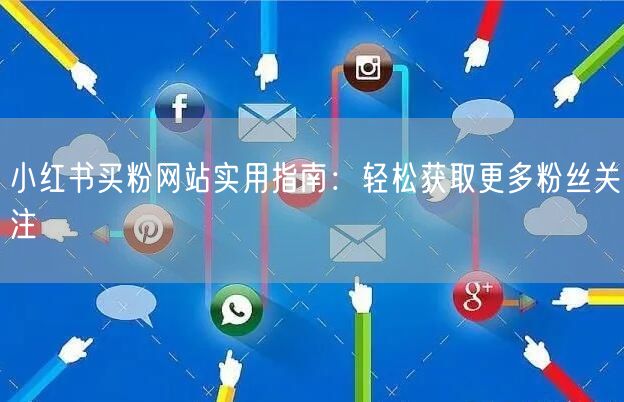 小红书买粉网站实用指南：轻松获取更多粉丝关注
