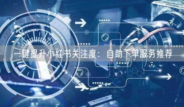 一键提升小红书关注度：自助下单服务推荐