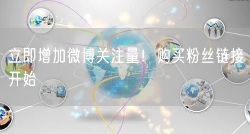 立即增加微博关注量！购买粉丝链接开始