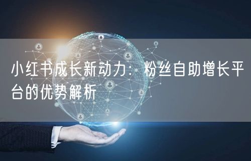 小红书成长新动力：粉丝自助增长平台的优势解析