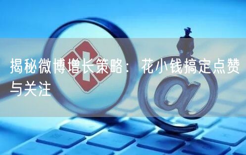 揭秘微博增长策略：花小钱搞定点赞与关注