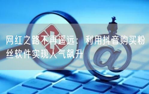 网红之路不再遥远：利用抖音购买粉丝软件实现人气飙升